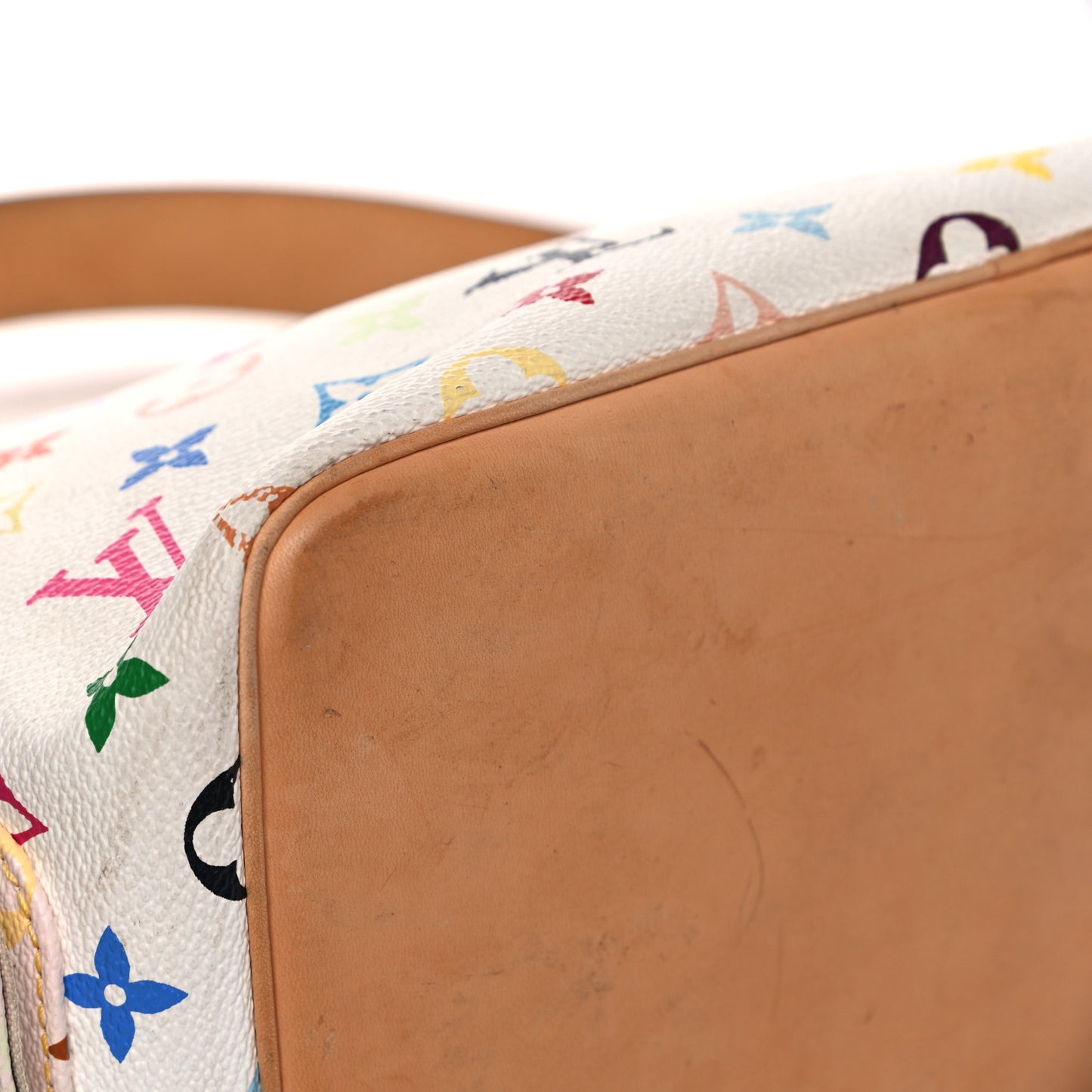 Monogram Multicolor Petit Noe White