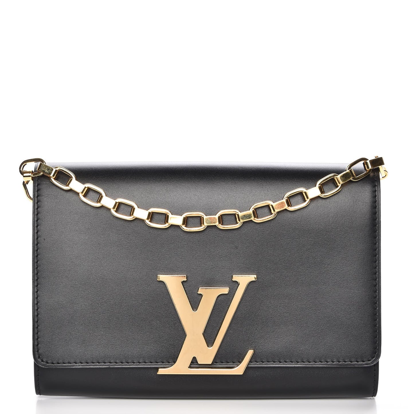 Calfskin Chain Louise GM Black