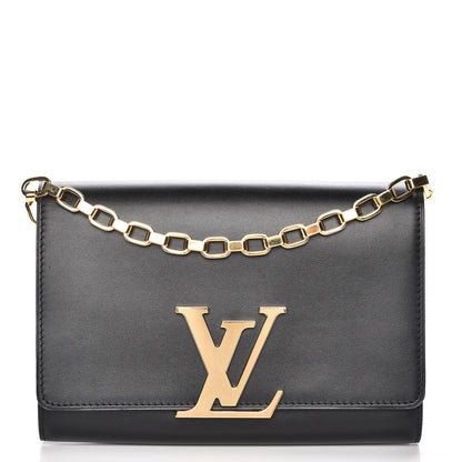Louis Vuitton Calfskin Chain Louise GM Black 1 of 6