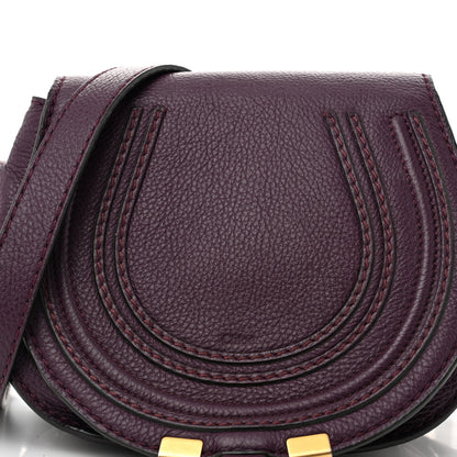 Chloe Calfskin Mini Marcie Round Crossbody Bag Dark Velvet 8 of 13