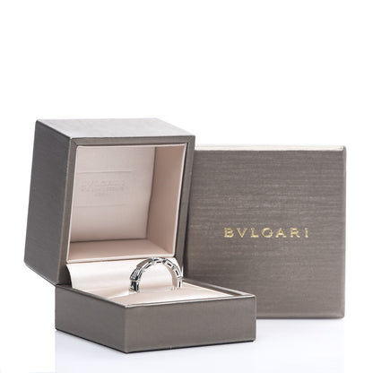 Bulgari 18K White Gold Diamond Serpenti Band Ring 56 7.5 5 of 6