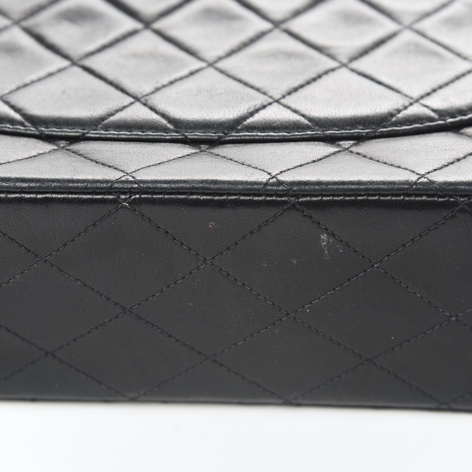 Chanel Lambskin Quilted Medium Double Flap Black 18 of 19