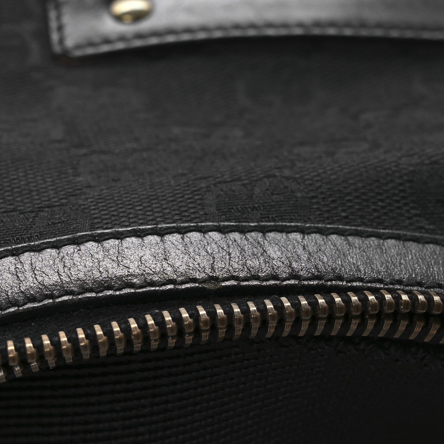 Monogram Double Pocket Messenger Bag Black