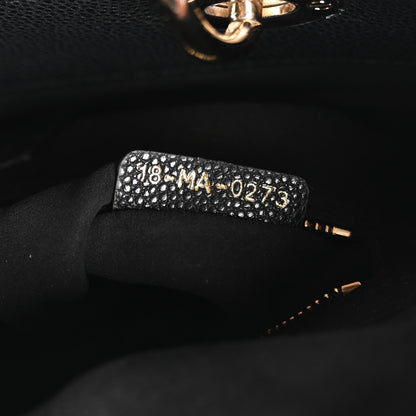 Christian Dior Grained Calfskin Cannage Medium Lady Dior Black 7 of 10