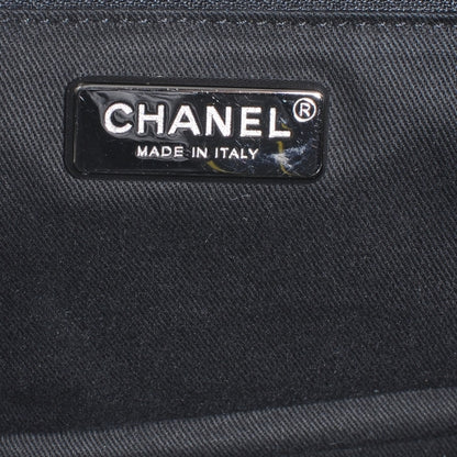Chanel Aged Calfskin Pony Hair Quilted Miss Pony Bowler Black 7 of 8