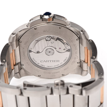Cartier Stainless Steel 18K Pink Gold 42mm Calibre de Automatic Watch Brown 5 of 6