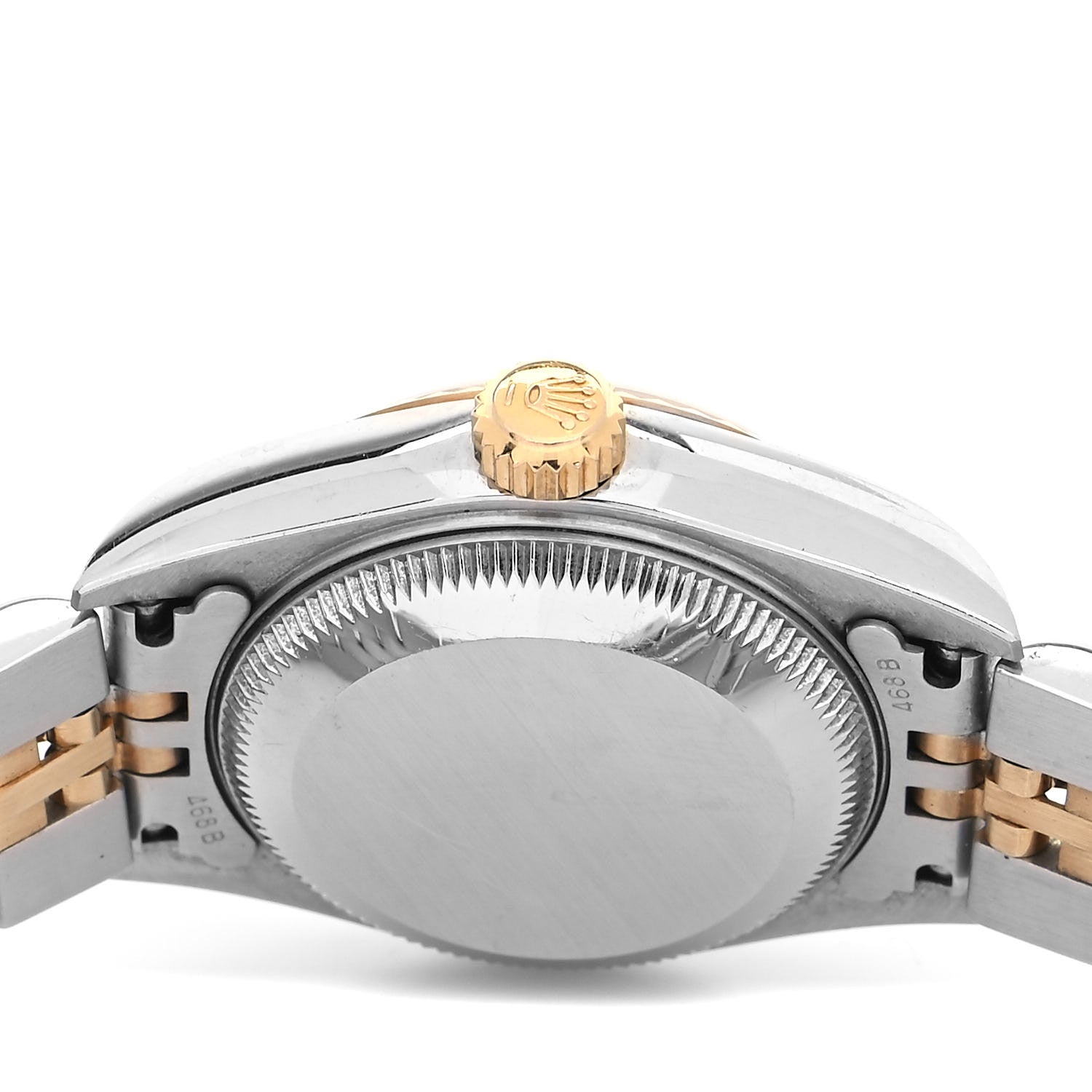 Rolex Stainless Steel 18K Yellow Gold 26mm Oyster Perpetual Datejust Watch White Roman 79173 4 of 5