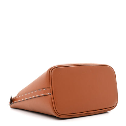 Louis Vuitton Calfskin Lock and Walk Bucket Cognac 4 of 10
