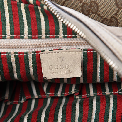 Gucci Monogram Medium New Britt Hobo Off White 6 of 14
