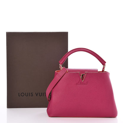 Louis Vuitton Taurillon Capucines BB Hibiscus Flamingo 8 of 8