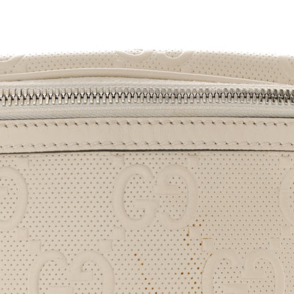 Gucci Calfskin GG Tennis Embossed Belt Bag Mystic White 8 of 10