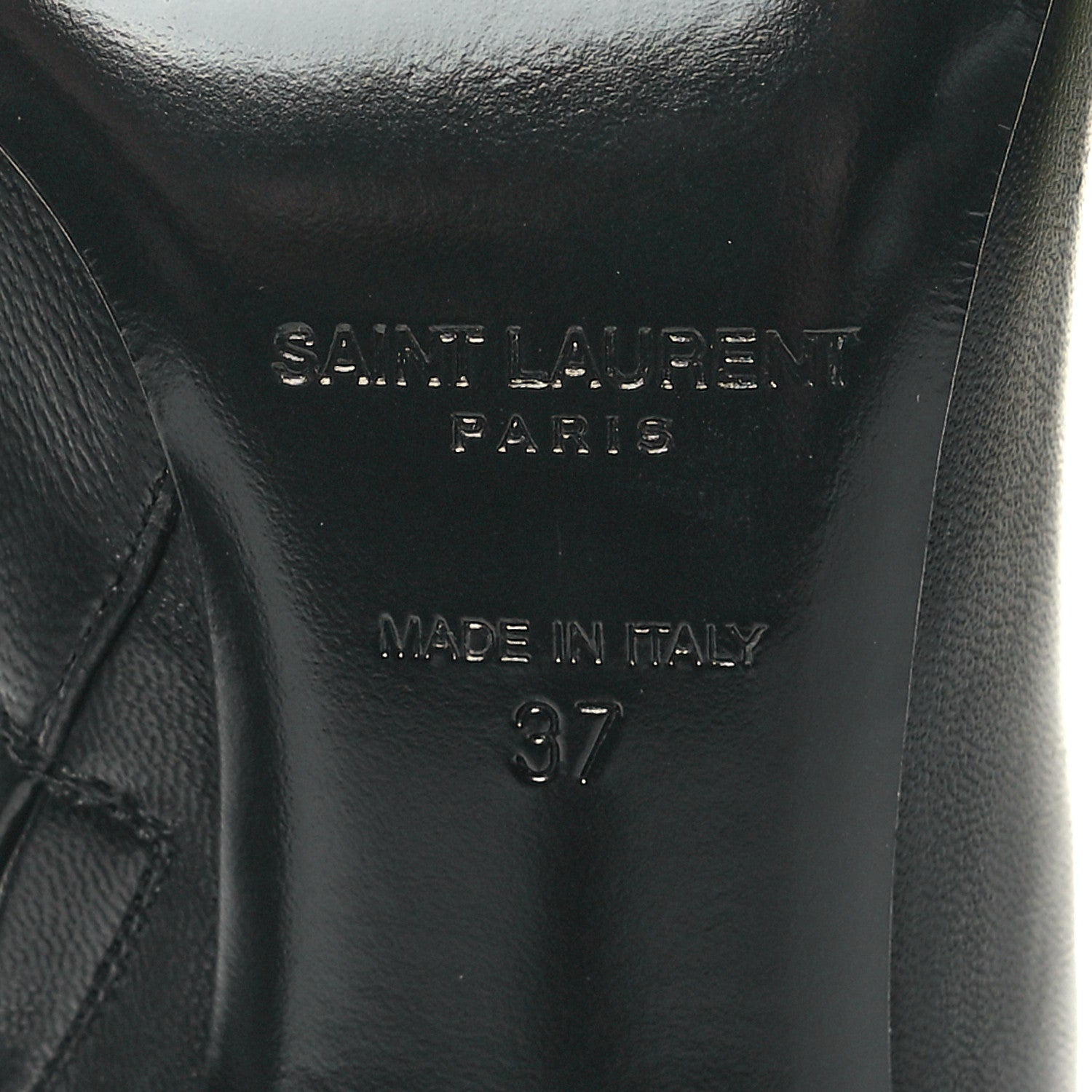 Saint Laurent Nappa Vendome Opyum 85 Ankle Boots 37 Black 7 of 8