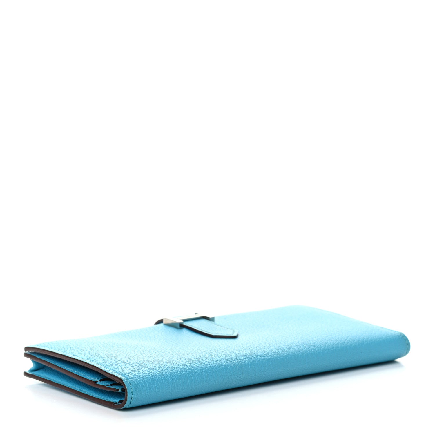 Hermes Chevre Mysore Bearn Gusset Wallet Bleu Azteque 5 of 8