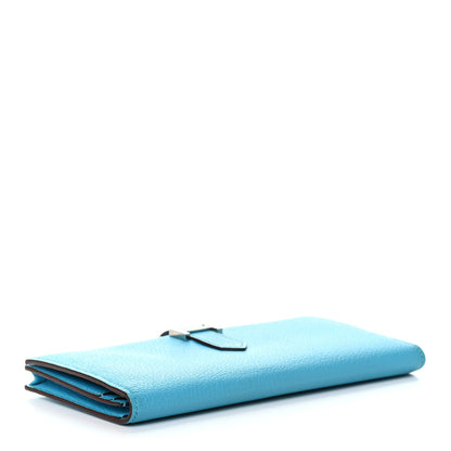 Hermes Chevre Mysore Bearn Gusset Wallet Bleu Azteque 5 of 8