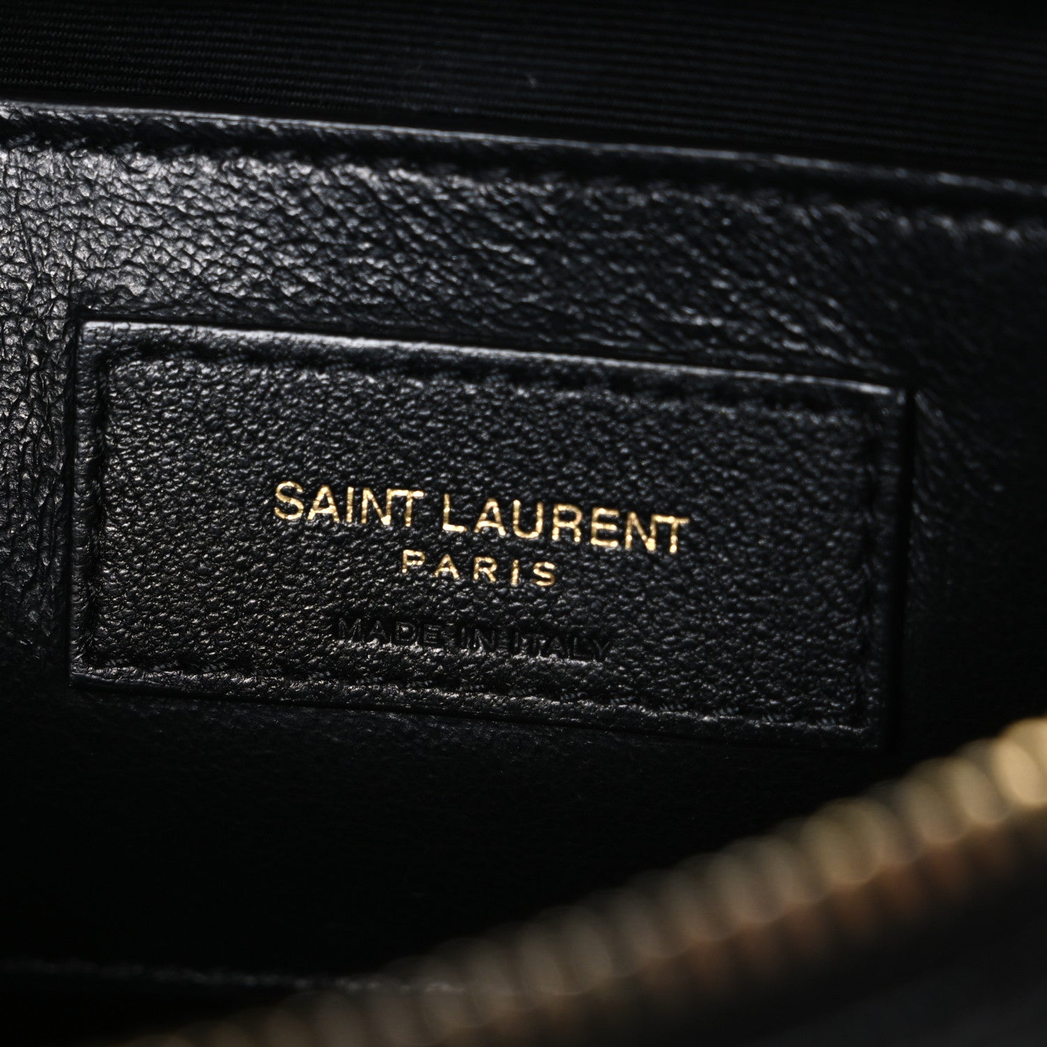 Saint Laurent Grain de Poudre Quilted 80's Vanity Bag Black 6 of 10