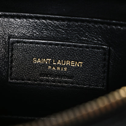 Saint Laurent Grain de Poudre Quilted 80's Vanity Bag Black 6 of 10