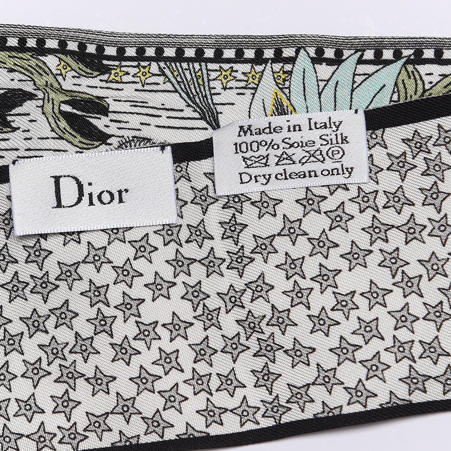Christian Dior Silk La Lune Mitzah Scarf 4 of 4