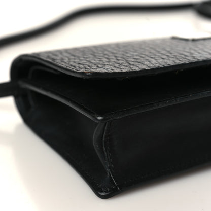 MCM Visetos Chain Wallet Crossbody Black 8 of 14