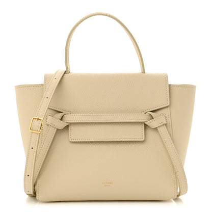 Celine Grained Calfskin Nano Belt Bag Chalk 1 of 10