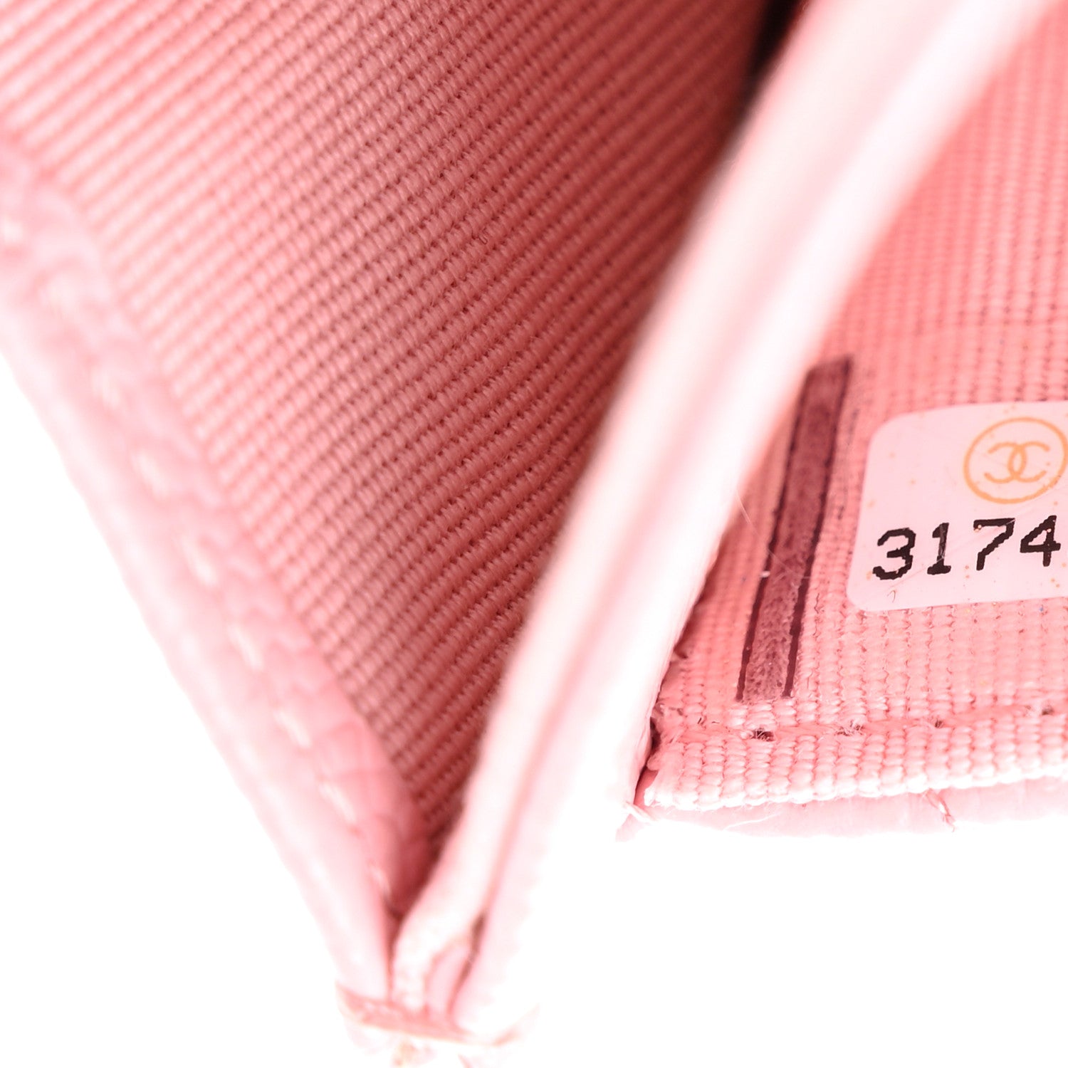 Chanel Caviar Quilted Flap Card Holder Wallet Light Pink 8 of 9