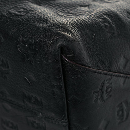 MCM Calfskin Ottomar Monogram Large Klara Hobo Black 11 of 14