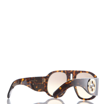 Gucci Oversized Aviator Sunglasses GG0152S Tortoise 4 of 7