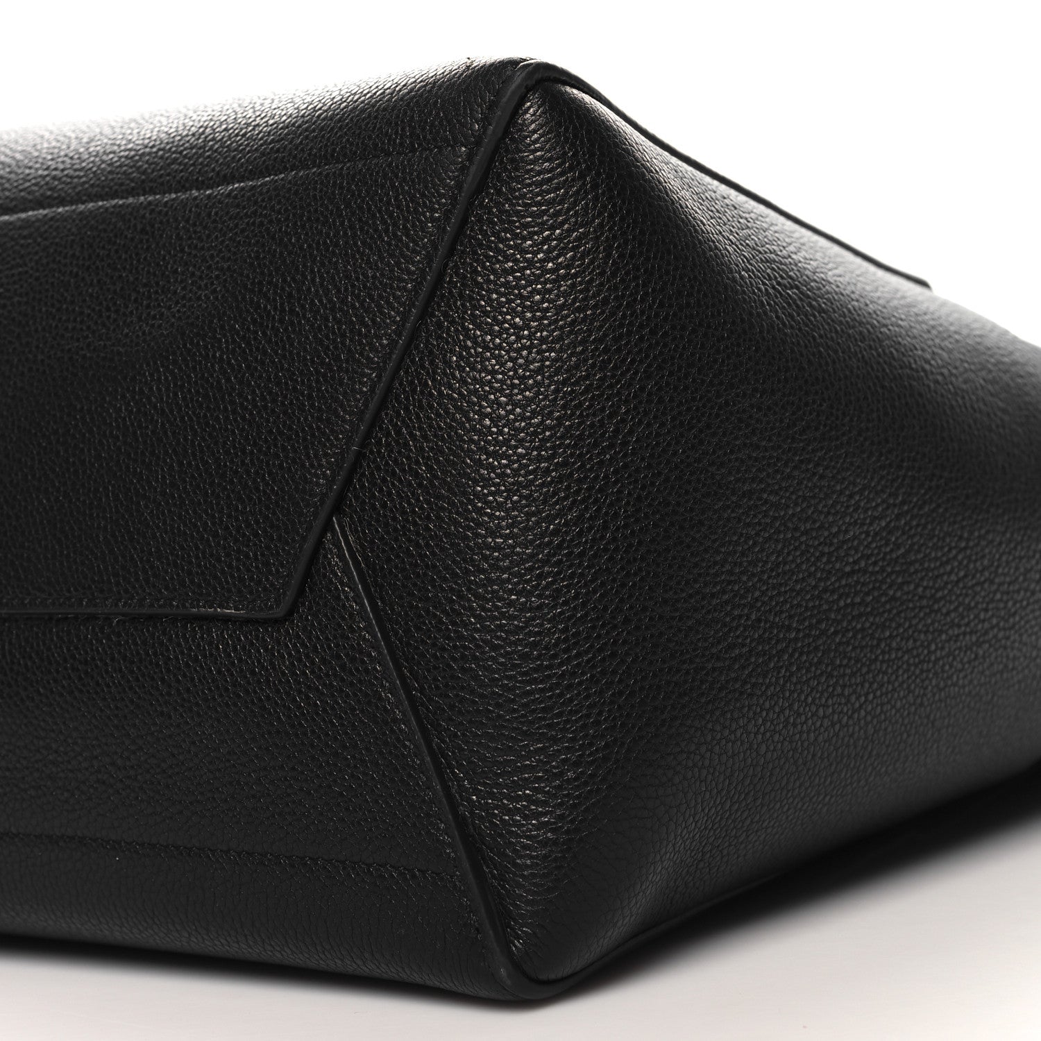 Celine Soft Grained Calfskin Sangle Bucket Bag Black 10 of 11