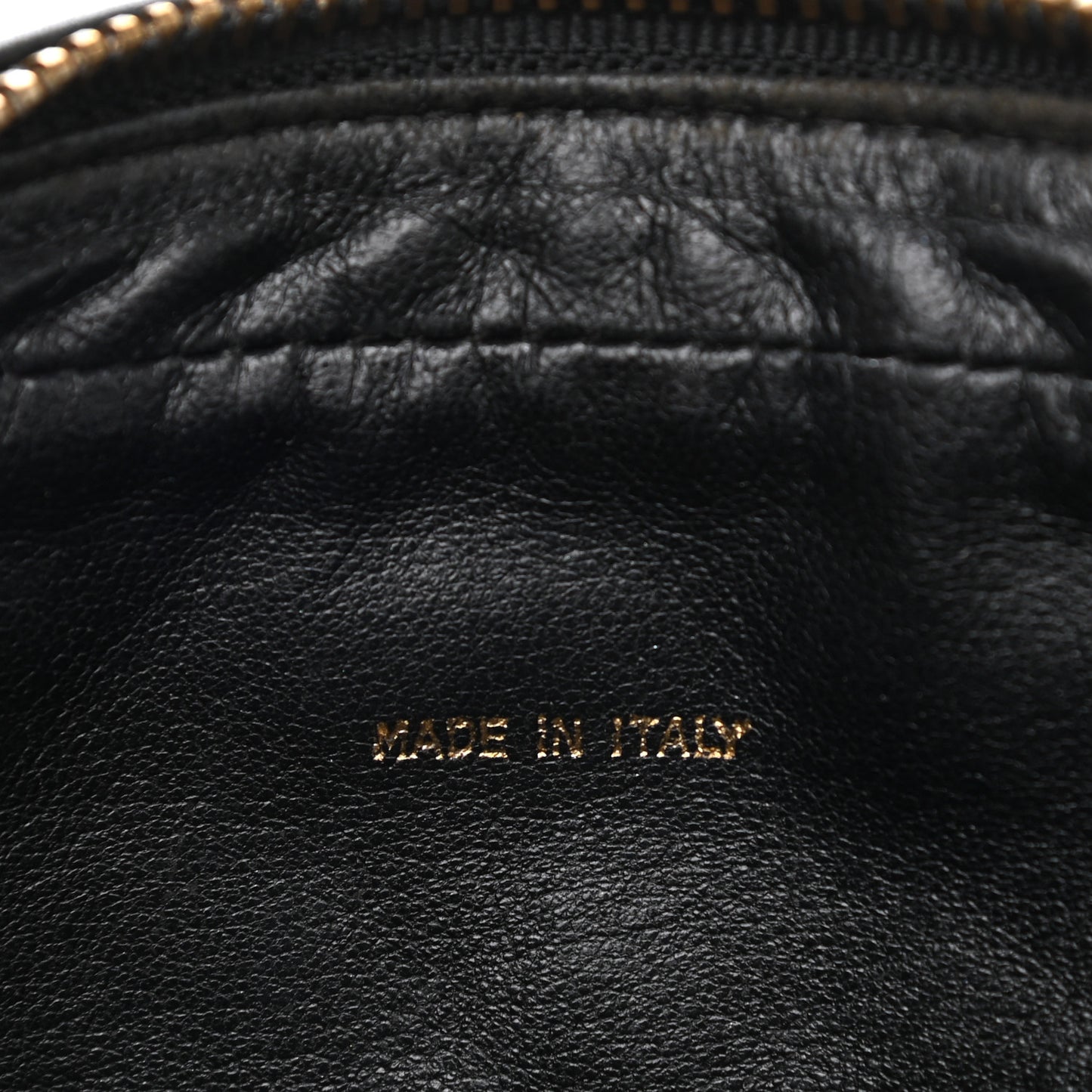 Lambskin Quilted CC Tassel Camera Case Black