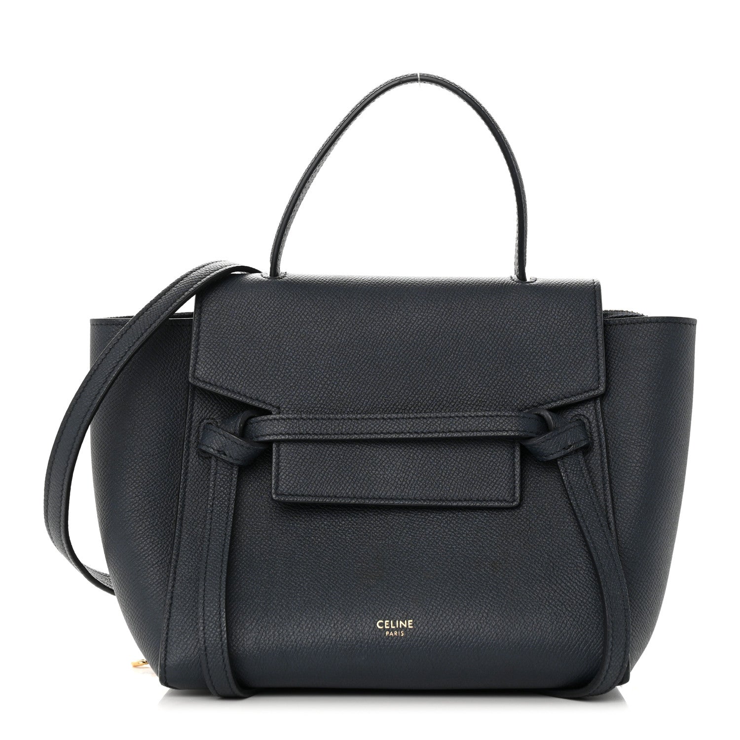 Celine Baby Grained Calfskin Nano Belt Bag Abyss Blue 1 of 16