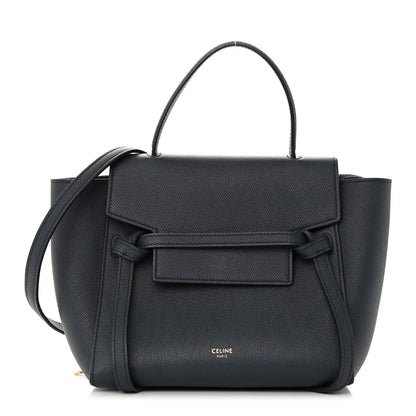 Celine Baby Grained Calfskin Nano Belt Bag Abyss Blue 1 of 16