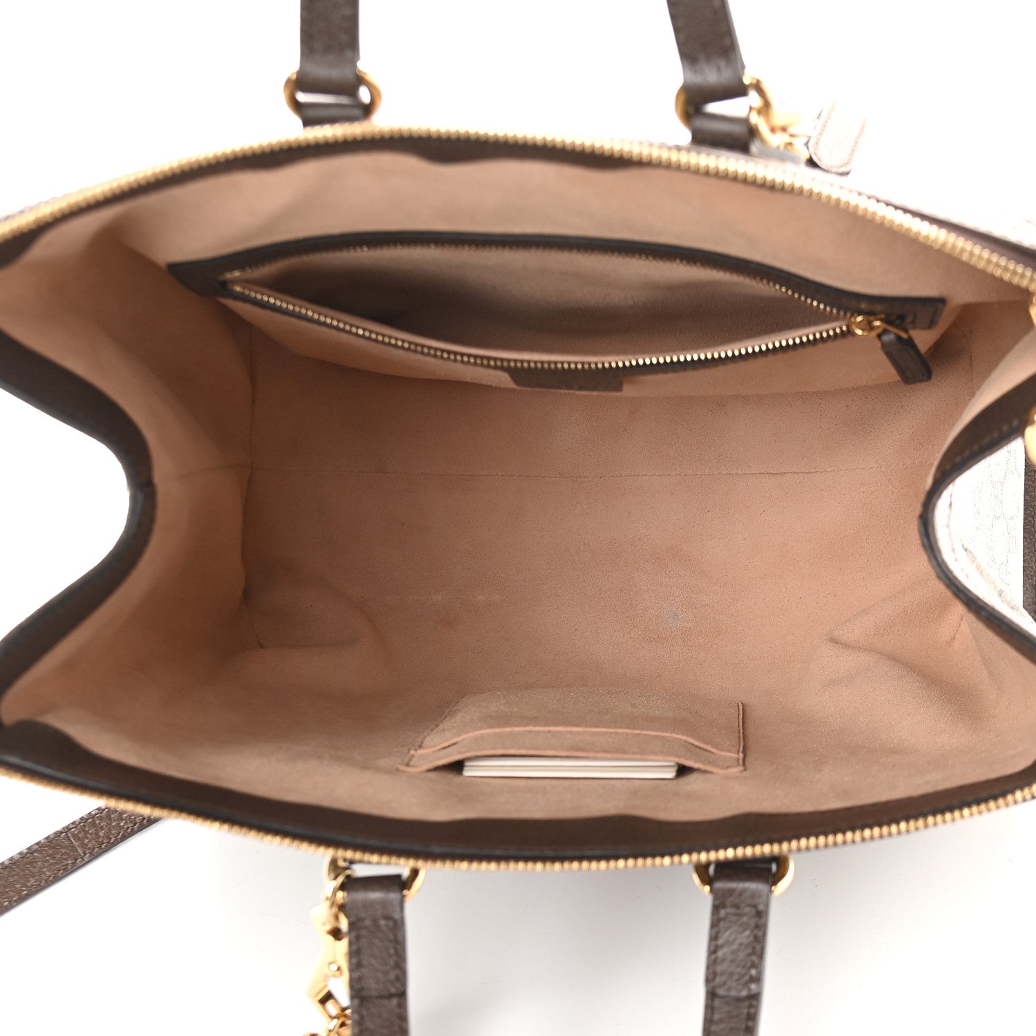 Gucci GG Supreme Monogram Web Medium Ophidia Tote Bag Brown 5 of 9