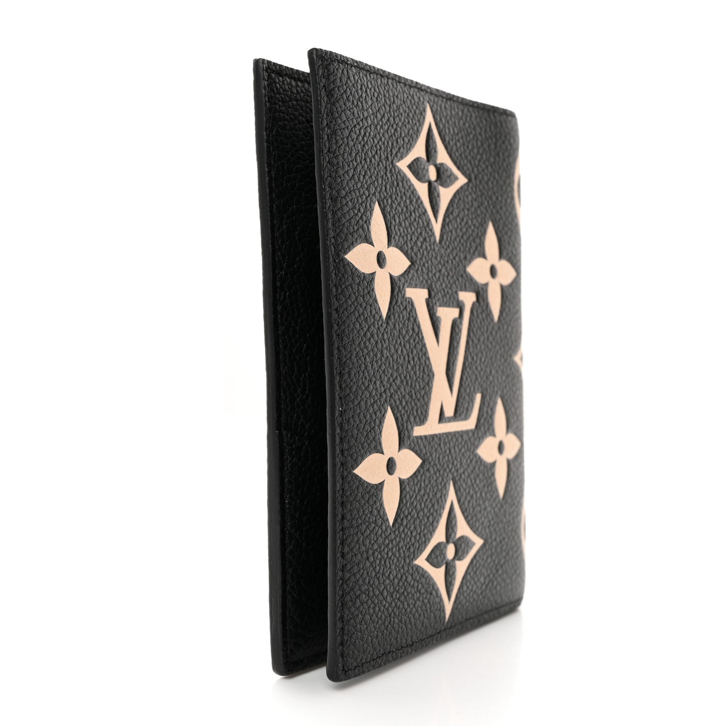 Empreinte Monogram Giant Passport Cover Black Beige