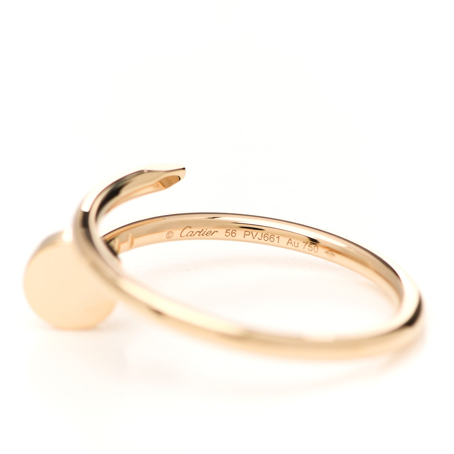 18K Yellow Gold Small Juste Un Clou Ring 56 7.75