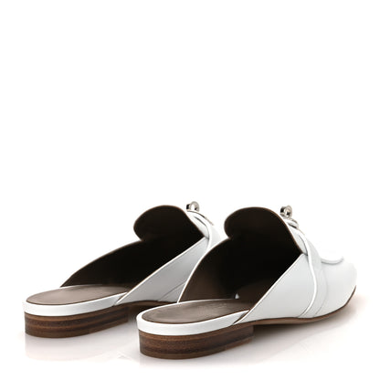 Hermes Calfskin Oz Mules 38 White 5 of 12