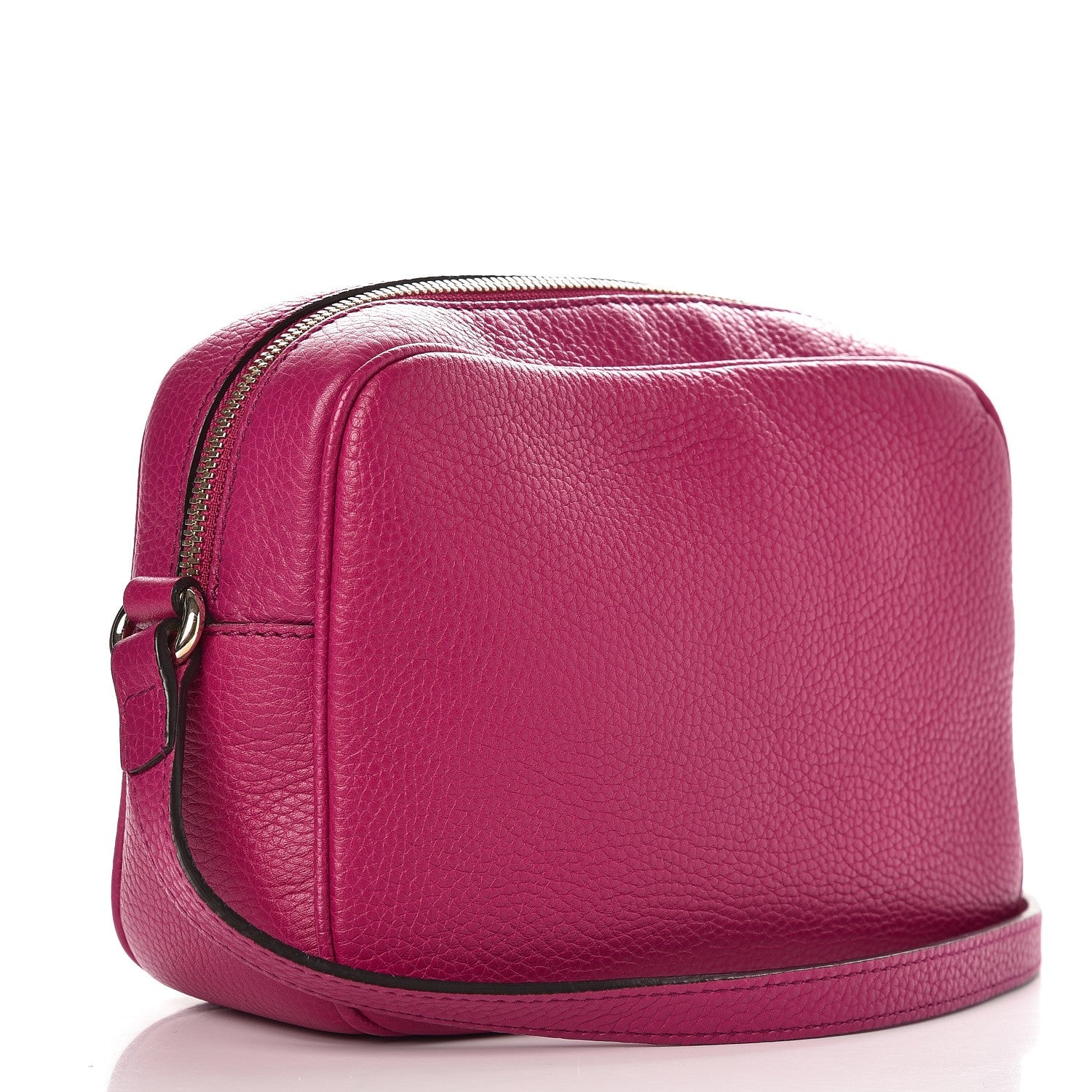 Gucci Pebbled Calfskin Small Soho Disco Bag Bright Bougainvillea 3 of 7