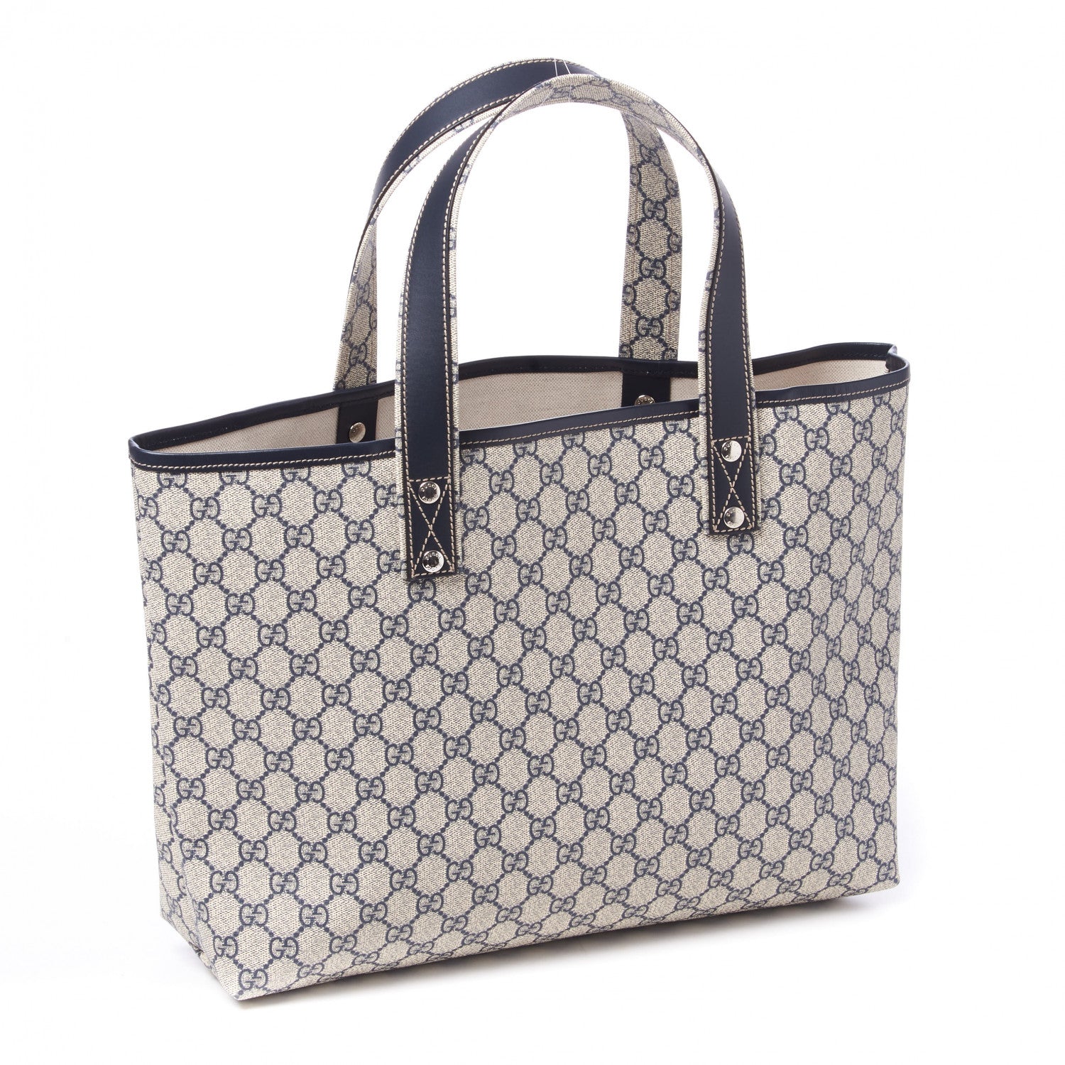 Gucci GG Plus Monogram Medium Signature Web Loop Tote Navy 2 of 8