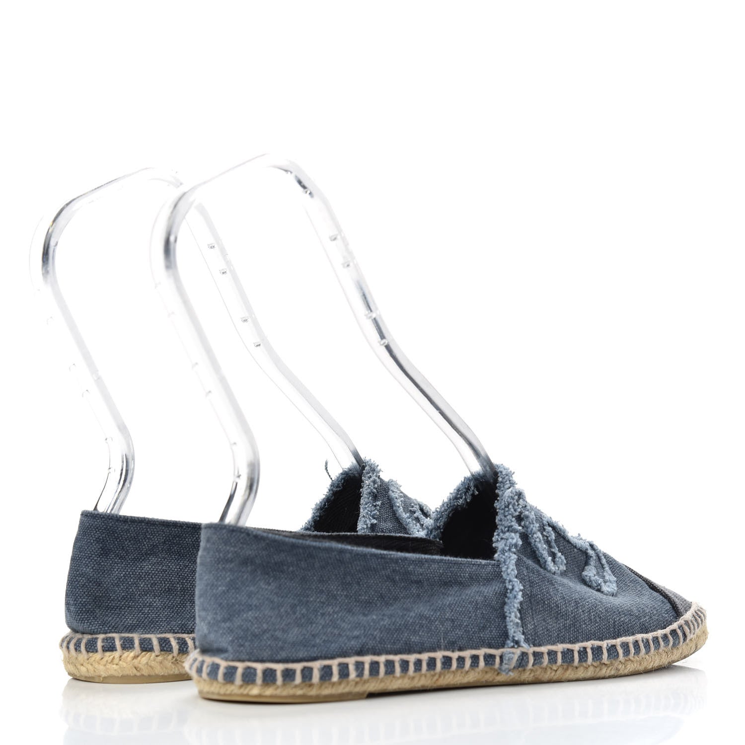 Chanel Linen CC Espadrilles 39 Blue 4 of 11