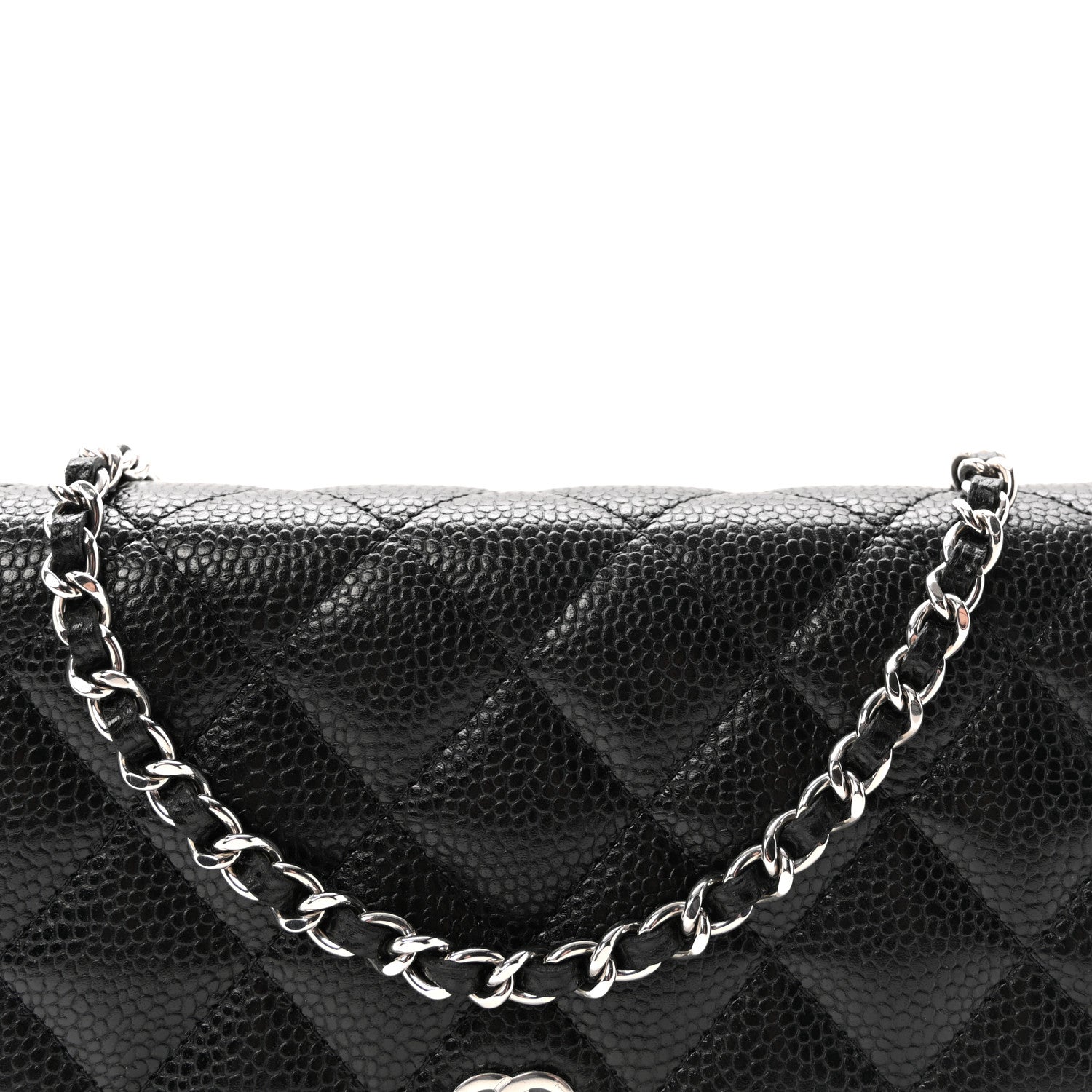 Chanel Caviar Quilted Wallet on Chain WOC Black 9 of 12