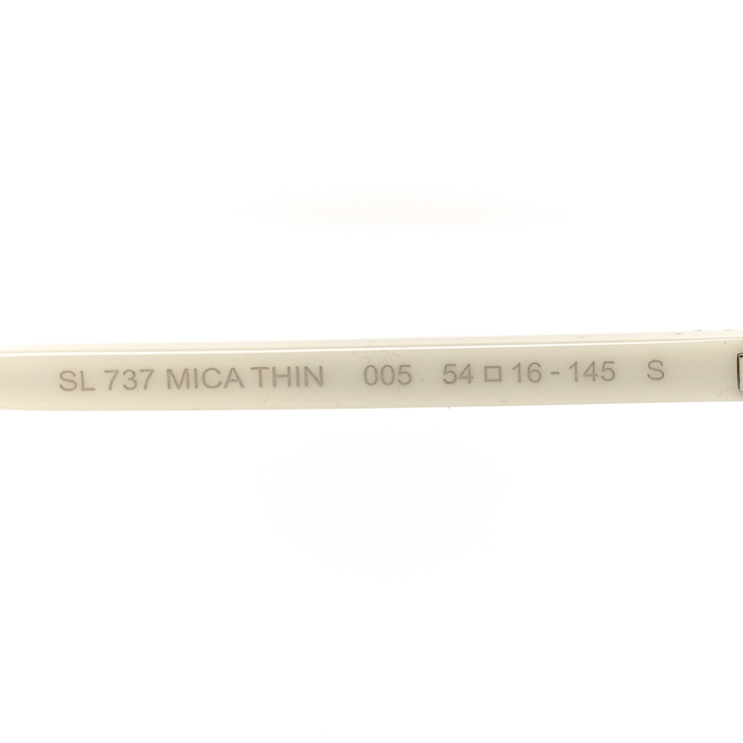 Acetate Cat Eye Mica Thin SL 737 Sunglasses Ivory