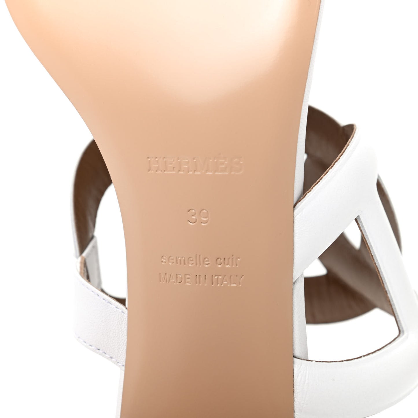 Nappa Bikini Sandals 39 White