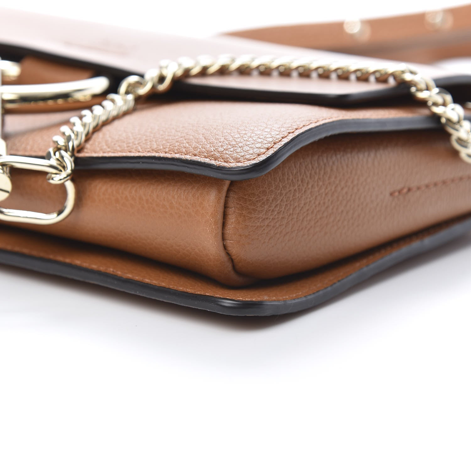 Chloe Calfskin Small Faye Shoulder Bag Tobacco 10 of 11