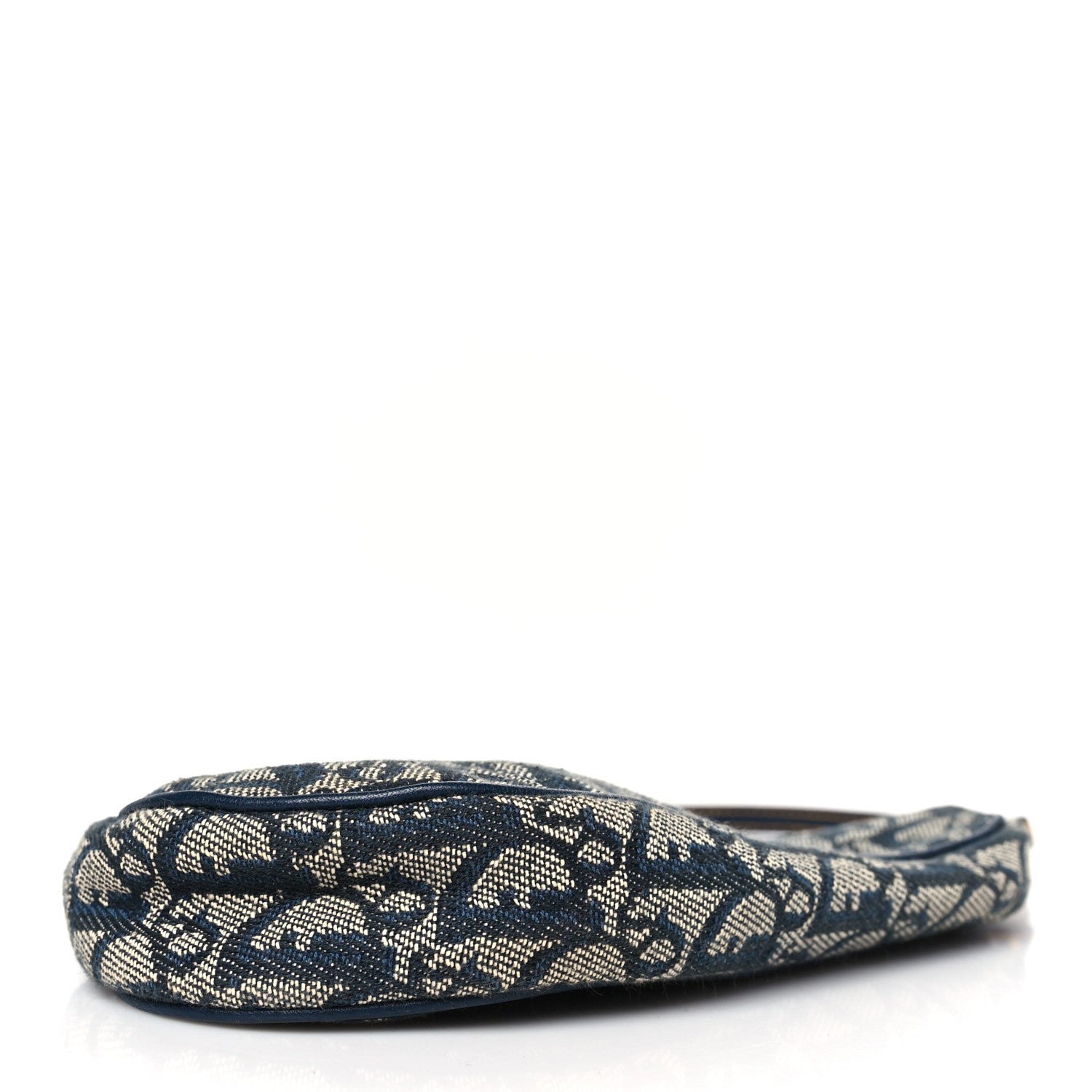 Christian Dior Monogram Mini Saddle Pochette Navy 4 of 8