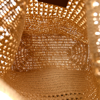Saint Laurent Raffia Monogram Hobo Naturale 5 of 11
