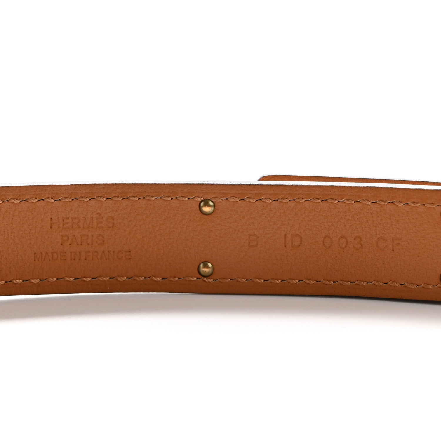 Hermes Epsom Kelly Belt White 3 of 4