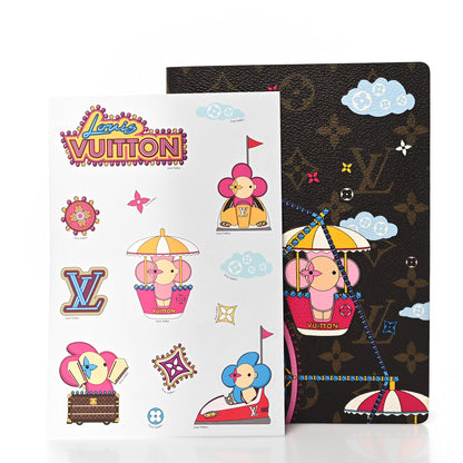 Louis Vuitton Monogram 2020 Christmas Animation Big Wheel Notebook MM Rose Ballerine 3 of 10