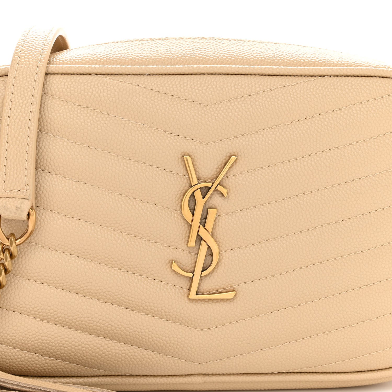 Saint Laurent Grain De Poudre Matelasse Monogram Mini Lou Camera Bag New Powder 8 of 10