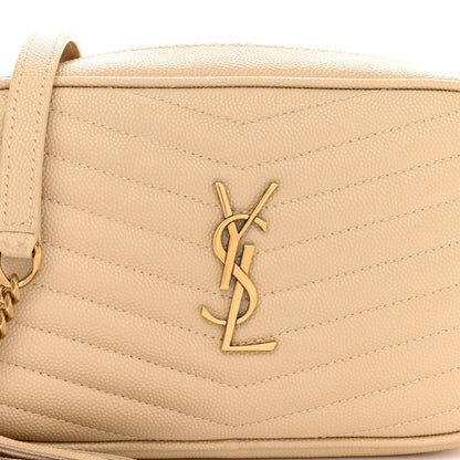 Saint Laurent Grain De Poudre Matelasse Monogram Mini Lou Camera Bag New Powder 8 of 10