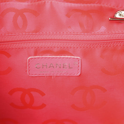 Chanel Calfskin Quilted Large Cambon Bowler White Black 8 of 13