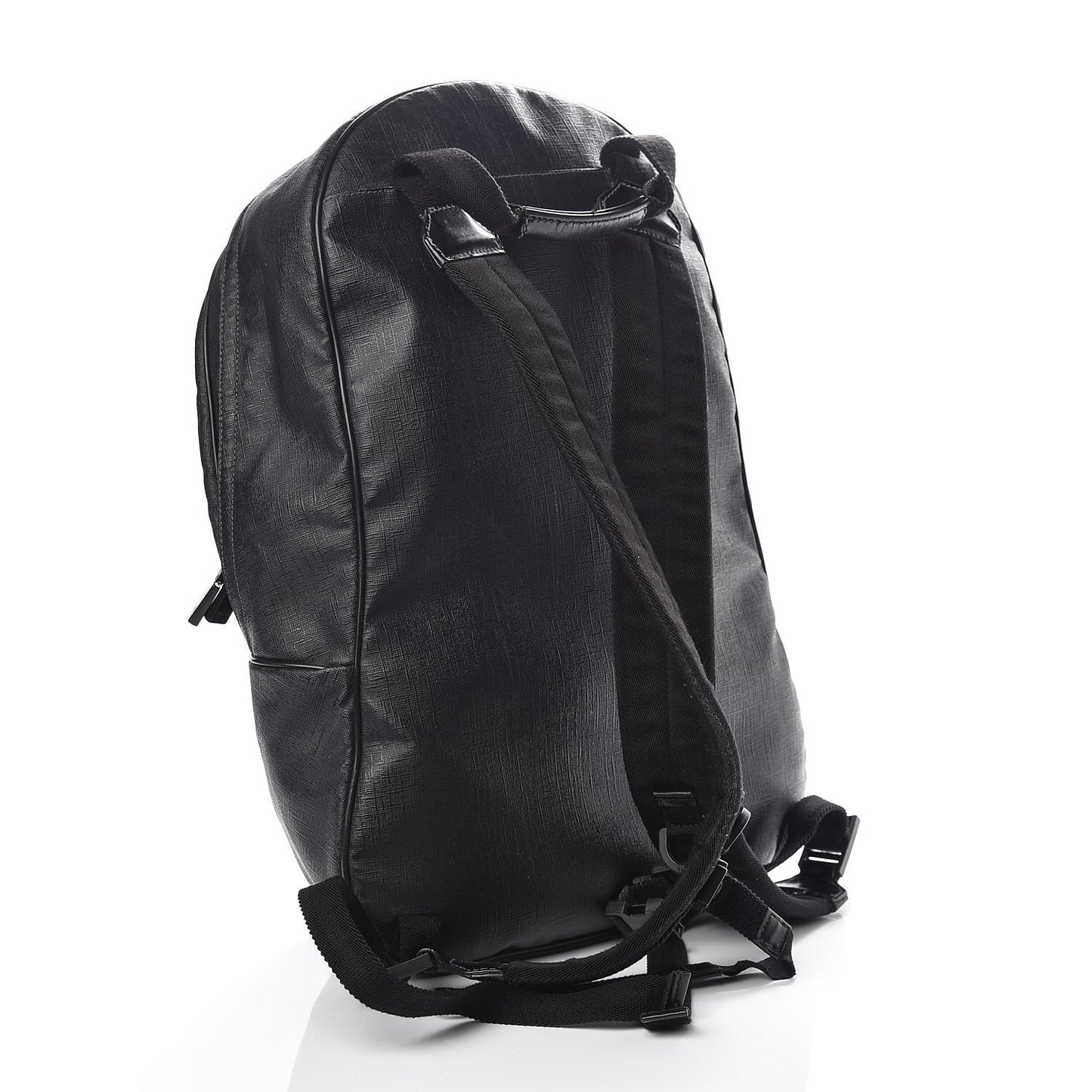 Coated Canvas Interlocking G Travel Backpack Black