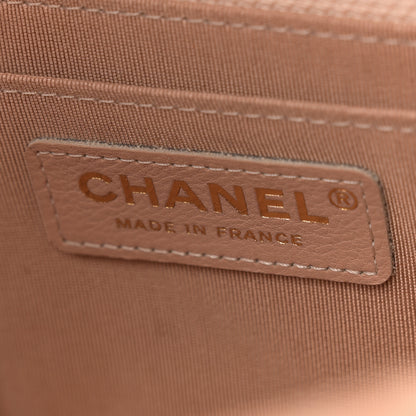 Chanel Calfskin Quilted Small Daily Chevron Flap Beige 6 of 14